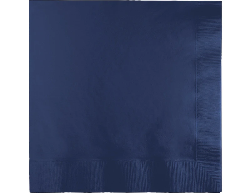 Navy Blue Party Supplies Lunch Napkins x 50 Pack