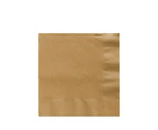 Glittering Gold Party Supplies Gold Lunch Napkins 50 pack