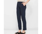 Carrie Skinny Ankle Length Bengaline Pants - Preview - Blue
