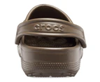 Crocs Classic Clogs Roomy Fit Sandal Clog Sandals Slides Waterproof - Chocolate