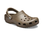 Crocs Classic Clogs Roomy Fit Sandal Clog Sandals Slides Waterproof - Chocolate