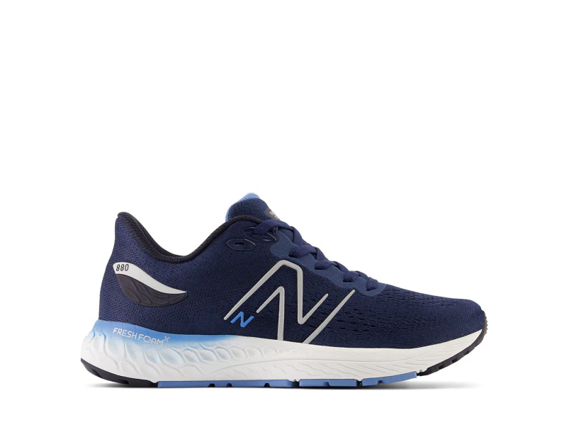 New Balance Youth Fresh Foam X 880v12 Running Shoes - NB Navy/Heritage Blue