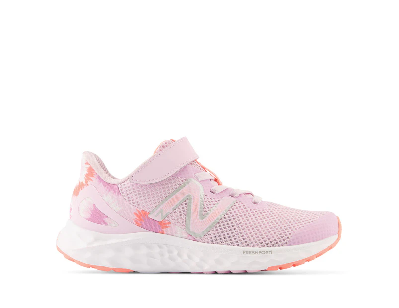 New Balance Kids' Fresh Foam Arishi v4 Running Shoes - Light Raspberry/Grapefruit