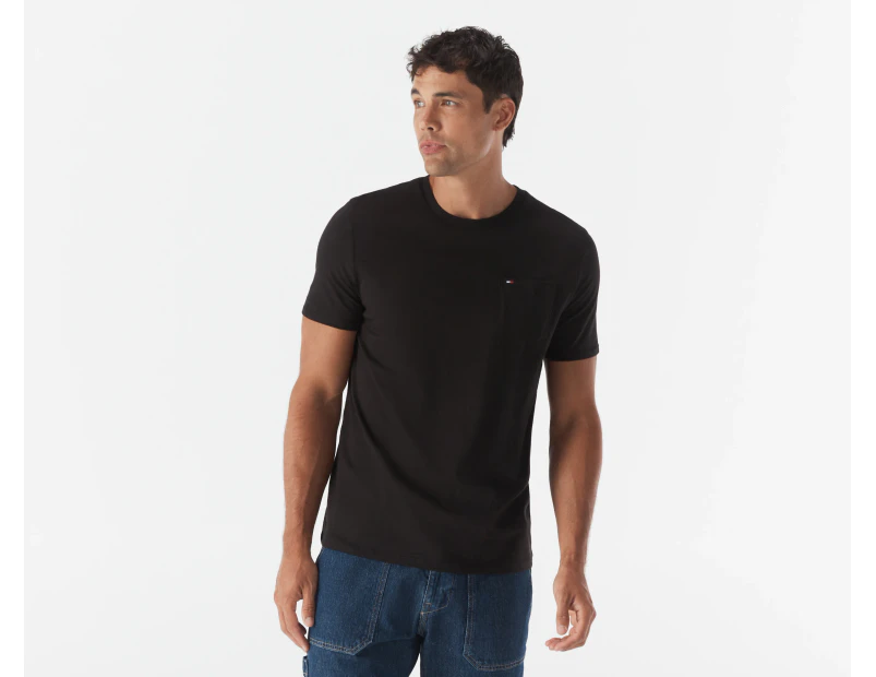 Tommy Hilfiger Men's Short Sleeve Crew Tee / T-Shirt / Tshirt - Dark Sable