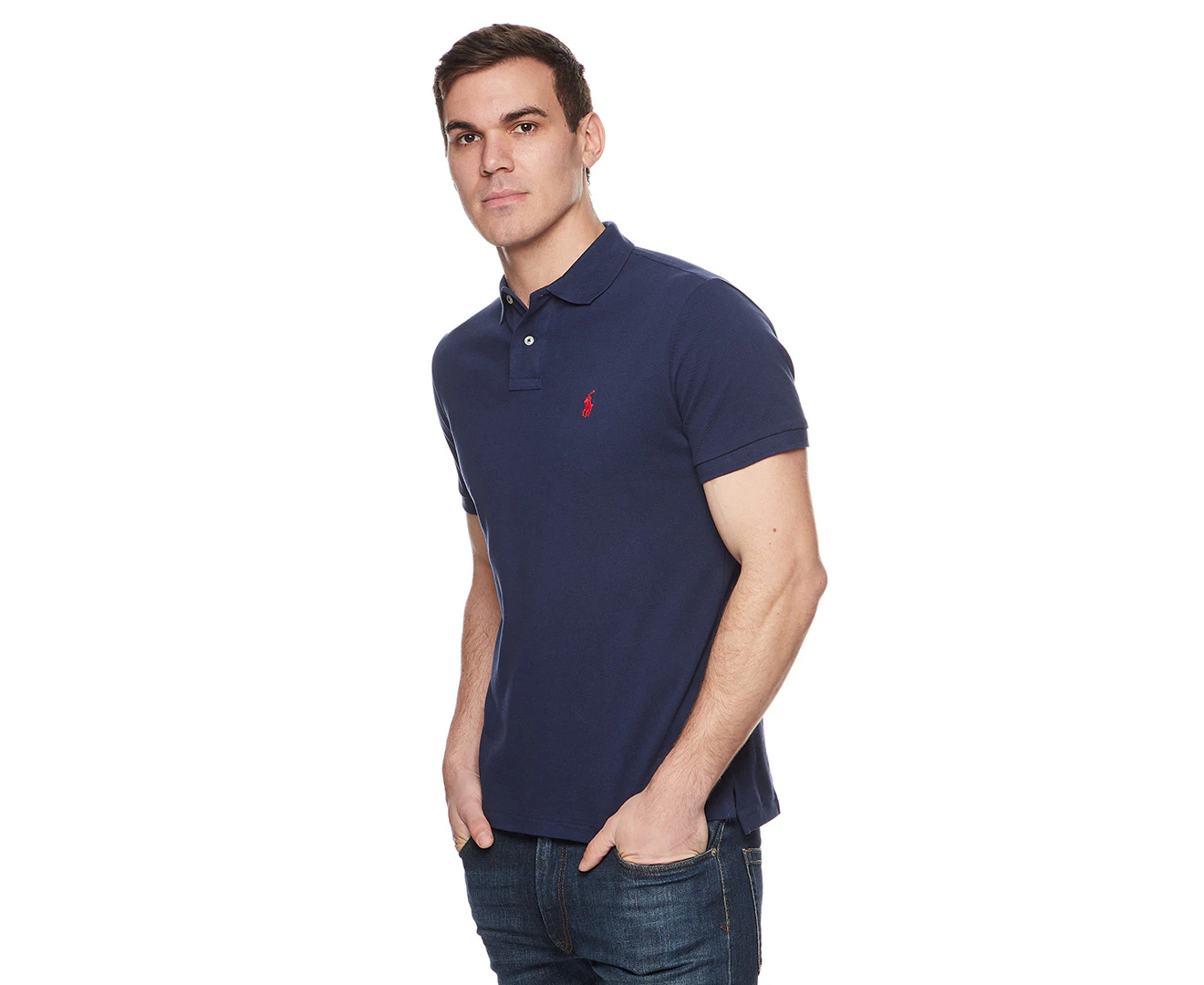 Polo Ralph Lauren Men's Navy Blue Short Sleeve T-shirt Size L