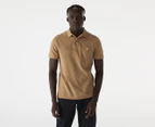 Polo Ralph Lauren Men's Short Sleeve Knit Custom Slim Fit Polo Shirt - Luxury Tan
