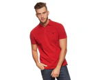 Polo Ralph Lauren Men's Short Sleeve Custom Slim Fit Polo Shirt - Red