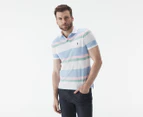 Polo Ralph Lauren Men's Short Sleeve Knit Custom Slim Fit Polo Shirt - Blue/Multi