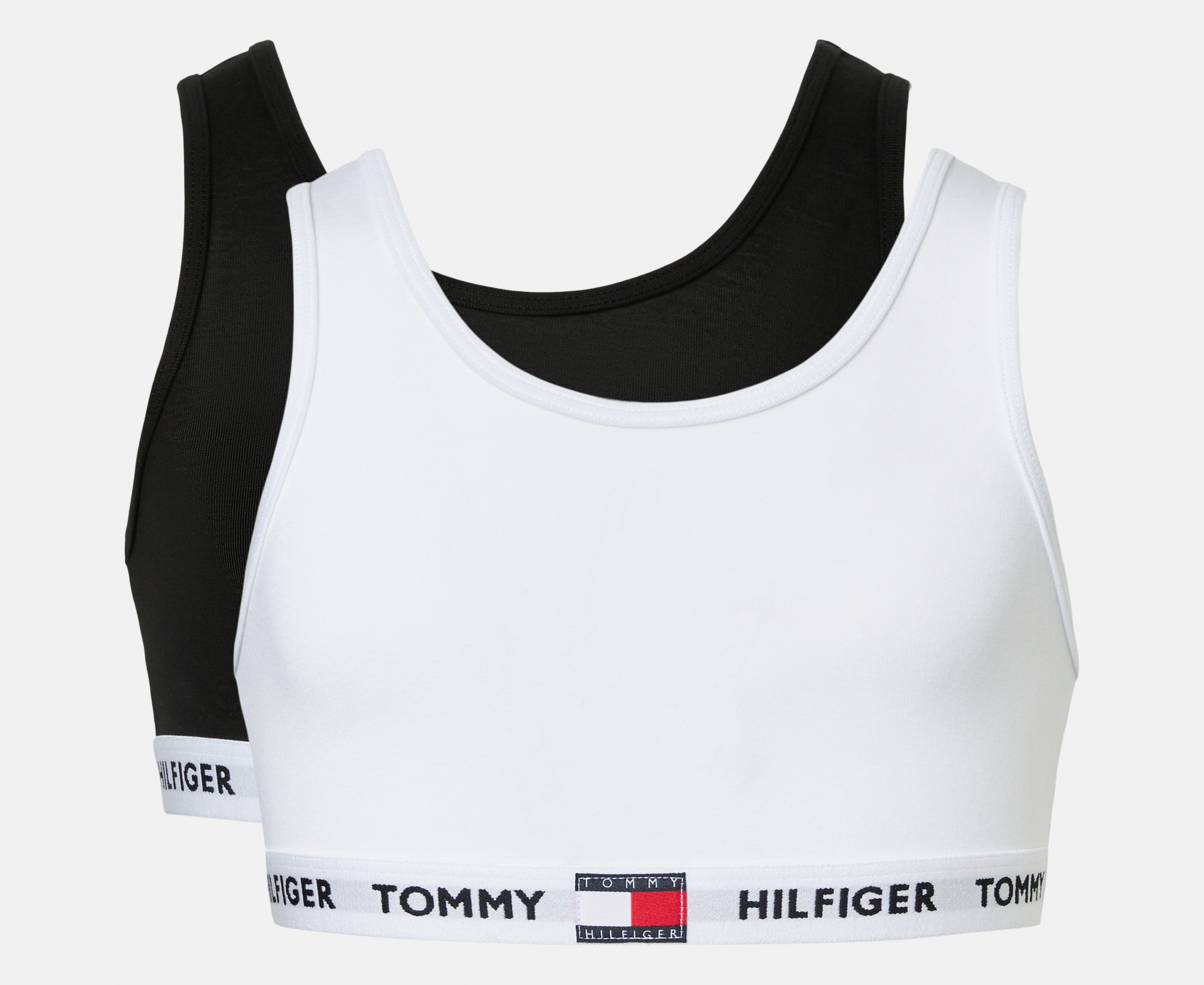 Buy Tommy Hilfiger Crop Top Logo Underband Organic Cotton Bralette