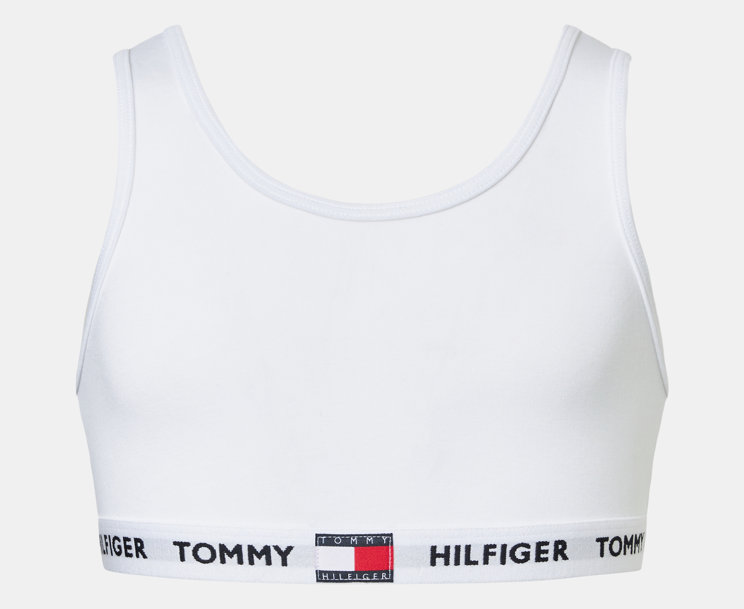 Buy Tommy Hilfiger Crop Top Logo Underband Organic Cotton Bralette