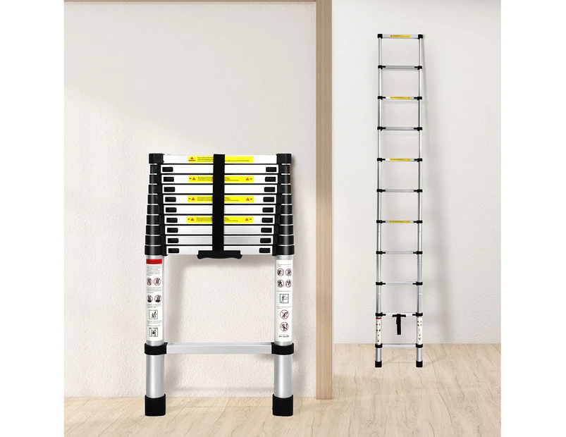 Traderight Multipurpose Ladder Telescopic Aluminium Portable Extension Step 3.2M