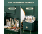 Portable Green Makeup Organiser Storage Holder