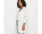 Target Ribbed Edge To Edge Cardigan - Neutral