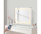 580x460mm Makeup Mirror with Light LED Bathroom Vanity Crystal Mirror Standing Desktop Bluetooth USB Charge