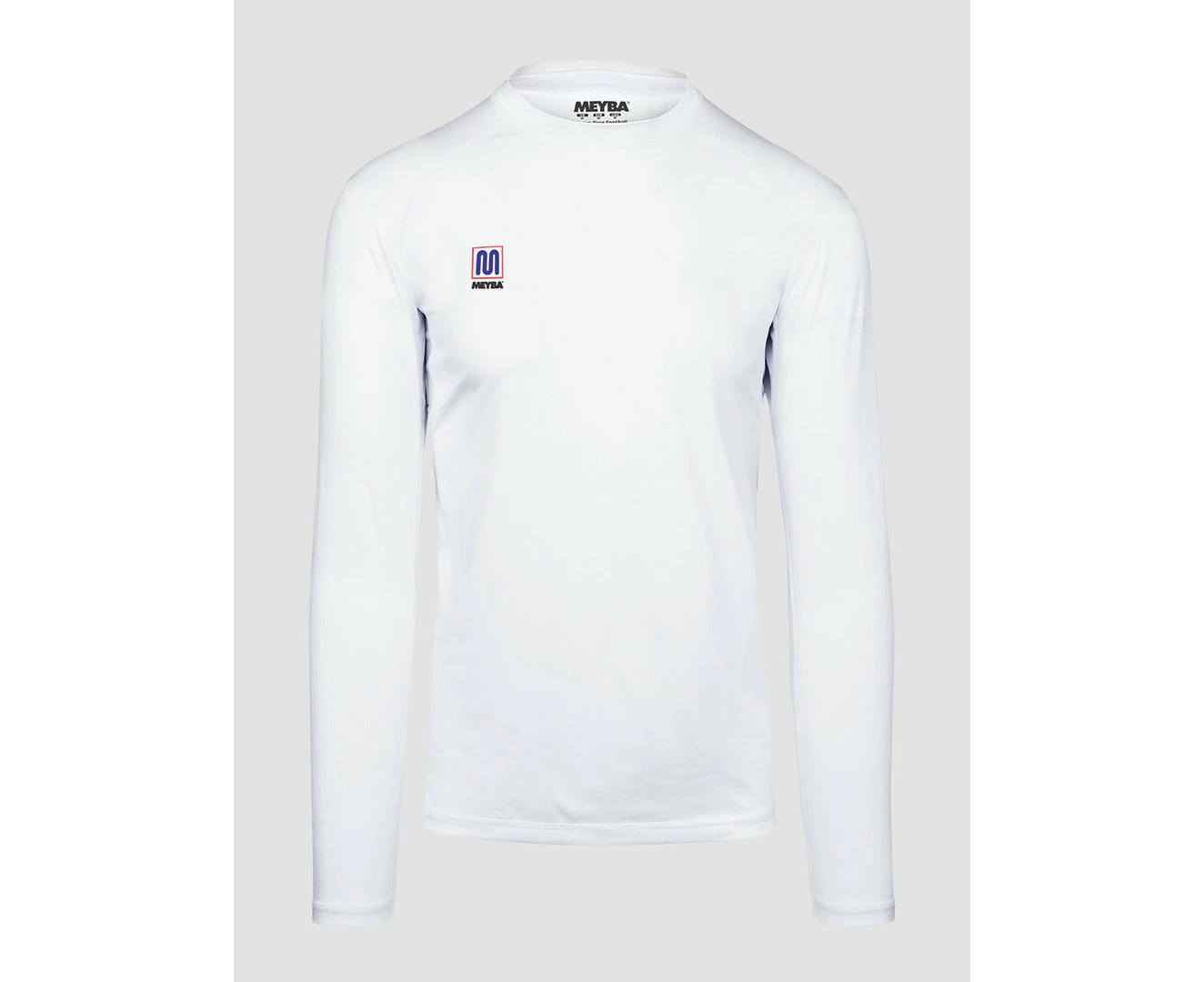 Meyba Men's Long Sleeve Base Layer Top - WHITE