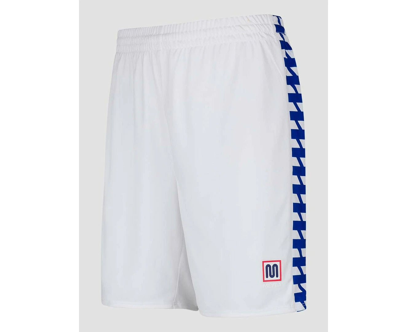 Meyba Men's Alpha Match Shorts - WHITE/BLUE