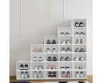 Artiss DIY Shoe Box Set of 24 Stackable White Abel