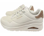 Skechers Womens Uno Dazzle Away Comfortable Shoes - White