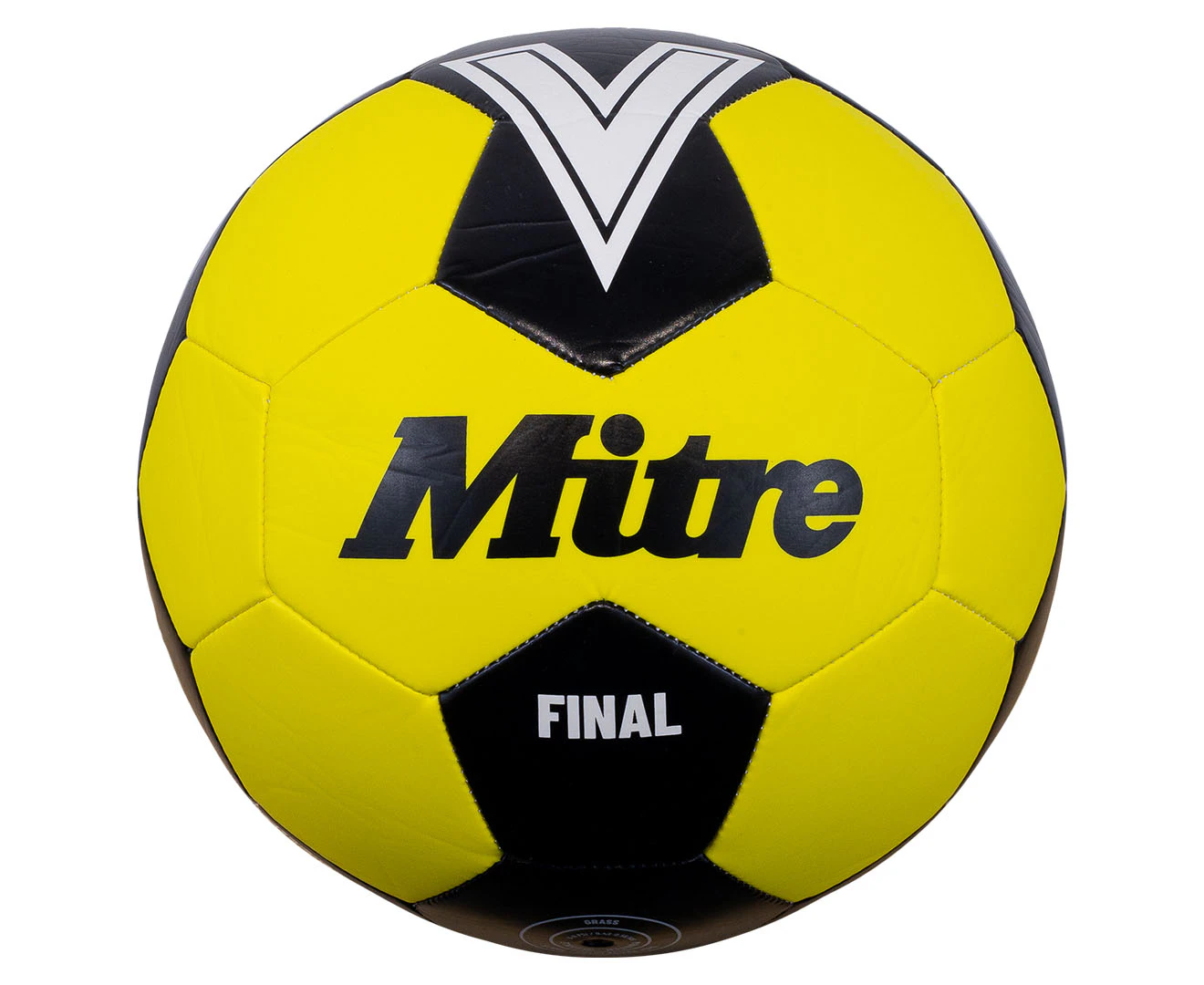 Mitre Final 24 Size 5 Soccer Ball - Yellow/Black