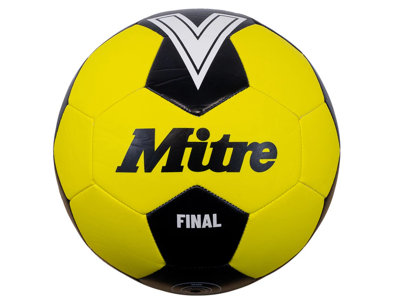 Mitre Final 24 Size 5 Soccer Ball - Yellow/Black