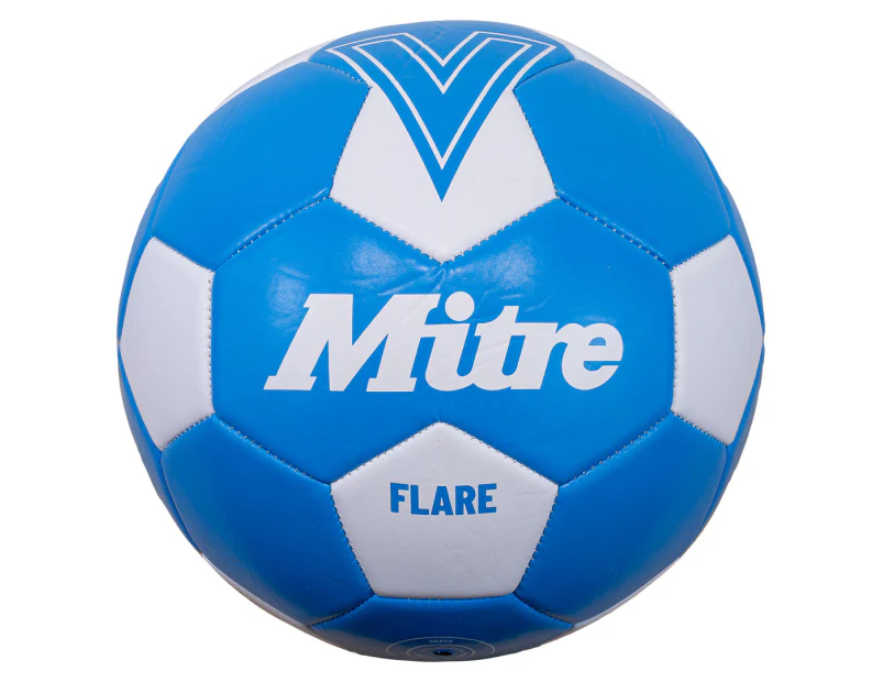 Mitre Flare 24 Size 5 Soccer Ball - Blue/White