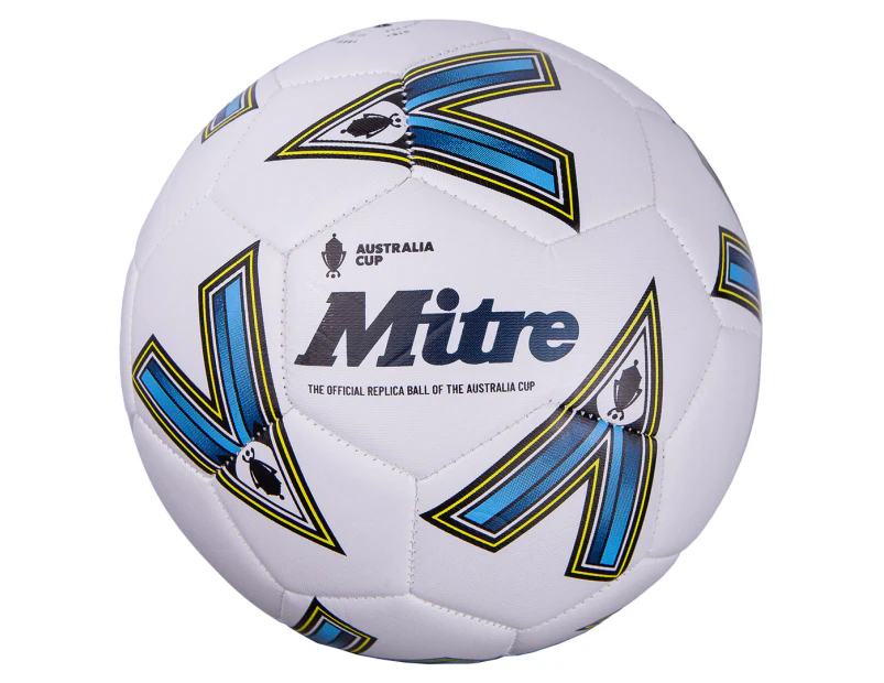 Mitre Delta Replica Australia Cup '23 Size 4 Soccer Ball - White