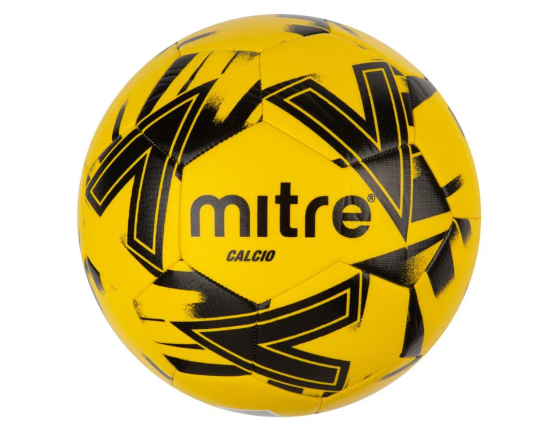Mitre Calcio 2.0 Size 4 Soccer Ball - Yellow/Black