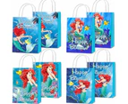 12PC Ariel Paper Lolly Loot Bag Gift Bag Kids Birthday Decorations
