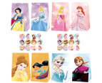 12PC Disney Princess Paper Lolly Loot Bag & Stickers Gift Bag Kids Birthday Decorations