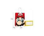 12PC Super Mario Face Paper Lolly Loot Bag & Stickers Gift Bag Kids Birthday Decorations