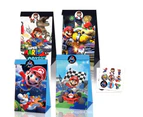 12PC Super Mario Odyssey Paper Lolly Loot Bag & Stickers Gift Bag Kids Birthday Decorations