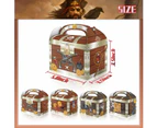 12PC Pirate Treasure Chest Lolly Loot Box Bag Candy Favour Box Party Supplies Decorations