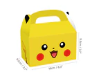 8PC Pokemon Face Lolly Loot Box Bag Candy Favour Box Party Supplies Decorations