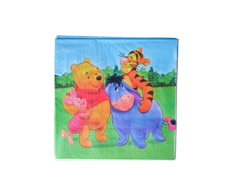 20PC Winnie the Pooh Napkins Party Supplies Birthday Decorations
