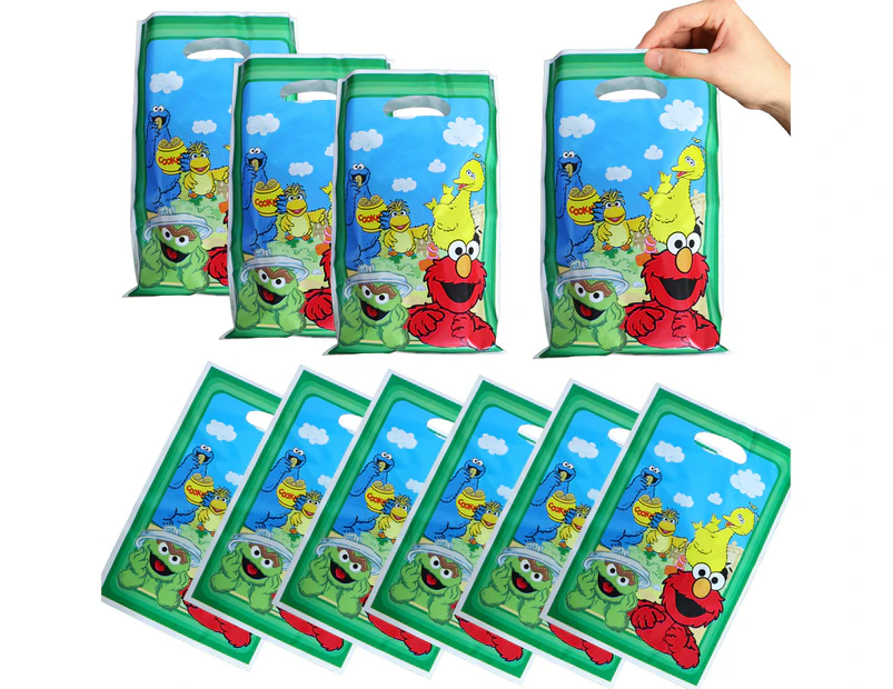 10PC Sesame Street Loot Lolly Bag Birthday Party Bag Favour Candy Bag