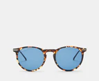 Calvin Klein Unisex CK22528TS Sunglasses - Vintage Havana/Blue