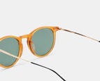 Calvin Klein Unisex CK22528TS Sunglasses - Butterscotch/Green