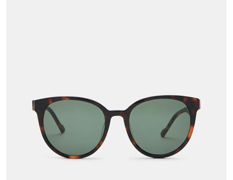 Le Specs Women's Lambada ALT Fit Sunglasses - Tortoise/Green