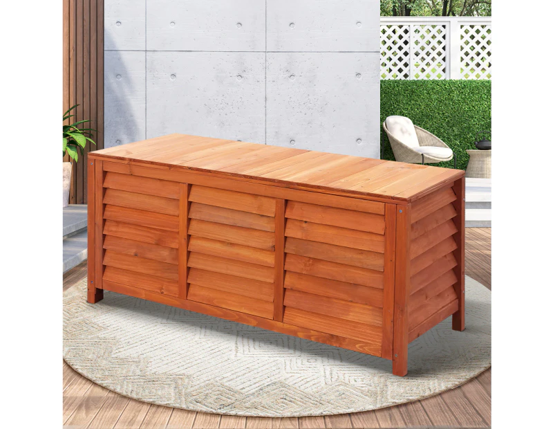 Livsip Outdoor Storage Box Garden Bench Wooden Chest Toy Tool Organiser Furniture