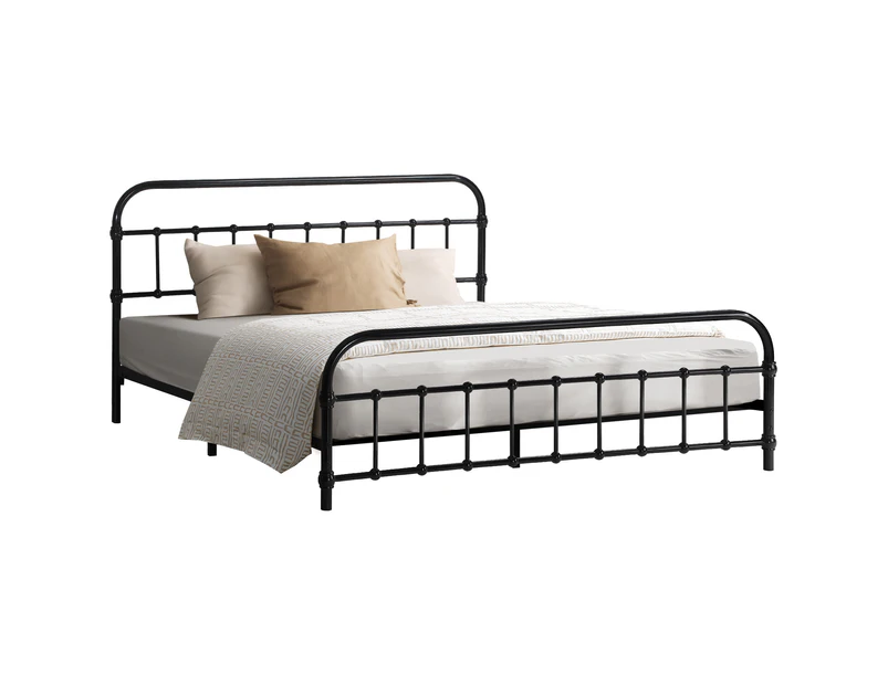 Oikiture Bed Frame Queen Size Metal Frame