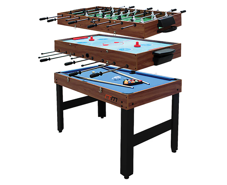 4FT 3-in-1 Games Foosball Soccer Hockey Pool Table