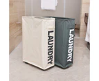 Large Foldable Laundry Washing Clothes Storage Bag Hamper Basket Bin Organiser - Dark Grey