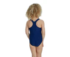 Speedo Junior Girl's Digital Allover Swimsuit - Purple/Blue