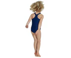 Speedo Junior Girl's Digital Allover Swimsuit - Purple/Blue