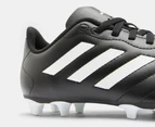 Adidas Kids'/Youth Goletto VIII Firm Ground Football Boots - Black/White