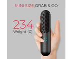 TYMO Cordless Hair Straightener Brush Mini Portable Ionic Hot Straightening Comb