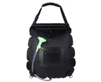Vibe Geeks 20L Outdoor Camping Hiking Portable Water Storage Shower Bag - Black
