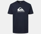 Quiksilver Men's Comp Logo Short Sleeve Tee / T-Shirt / Tshirt - Navy Blazer