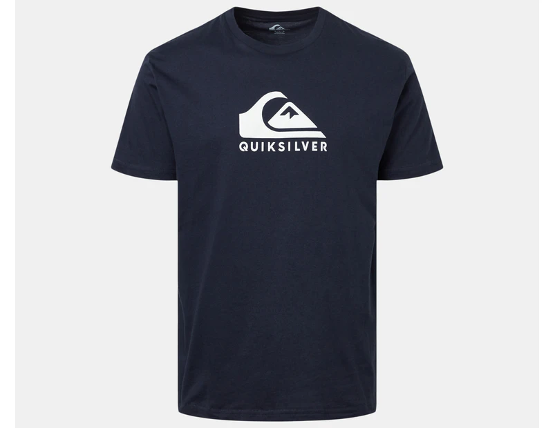 Quiksilver Men's Comp Logo Short Sleeve Tee / T-Shirt / Tshirt - Navy Blazer