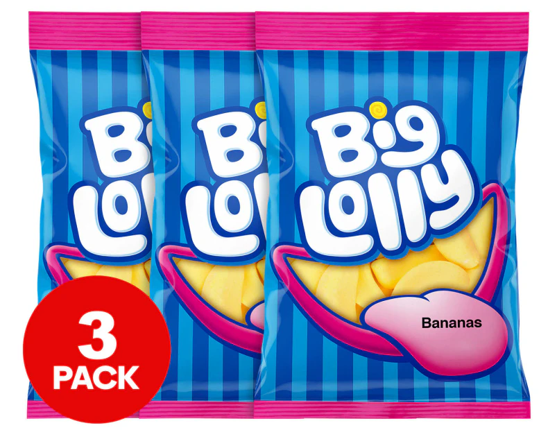 3 x Big Lolly Bananas 100g